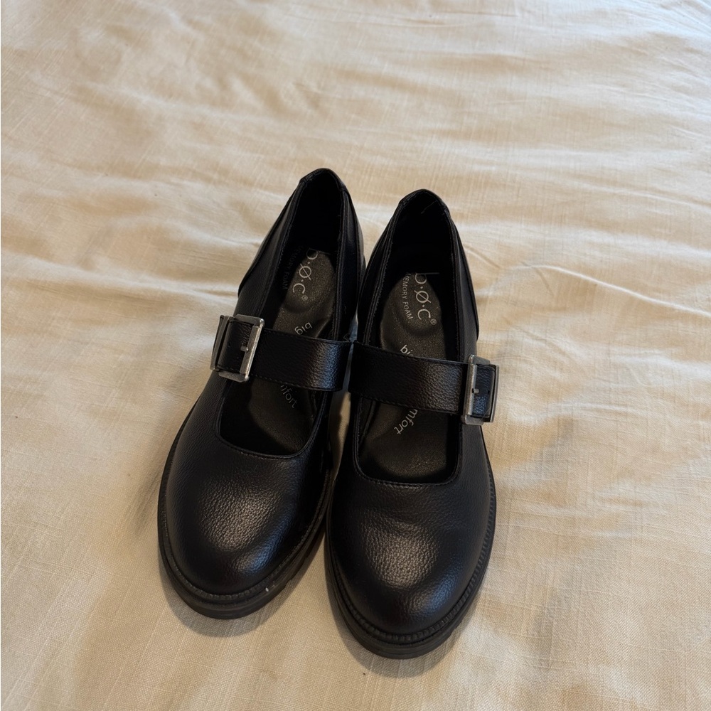 boc Black Mary Jane Heels with Buckle